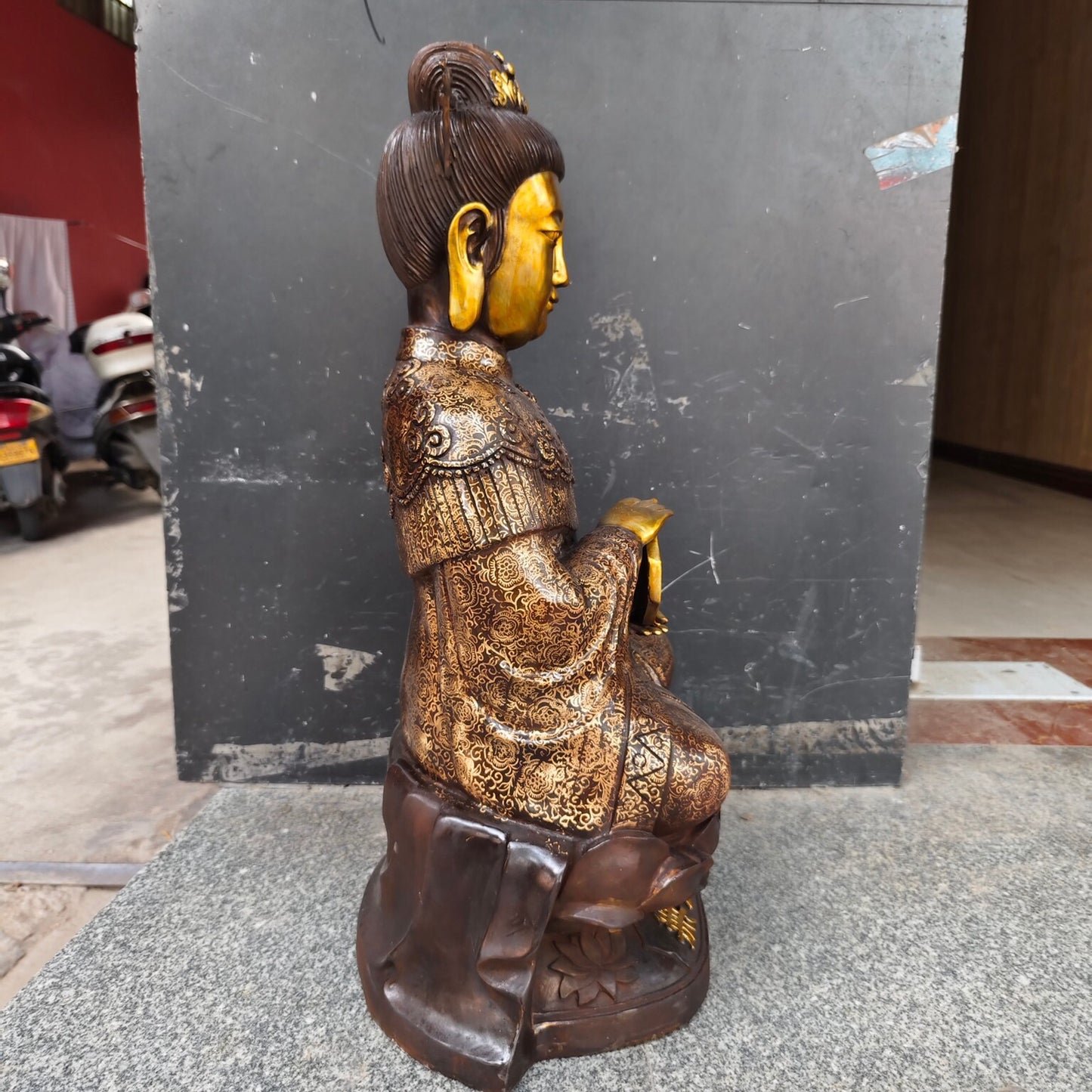 Chinese antique pure copper with no birth mother