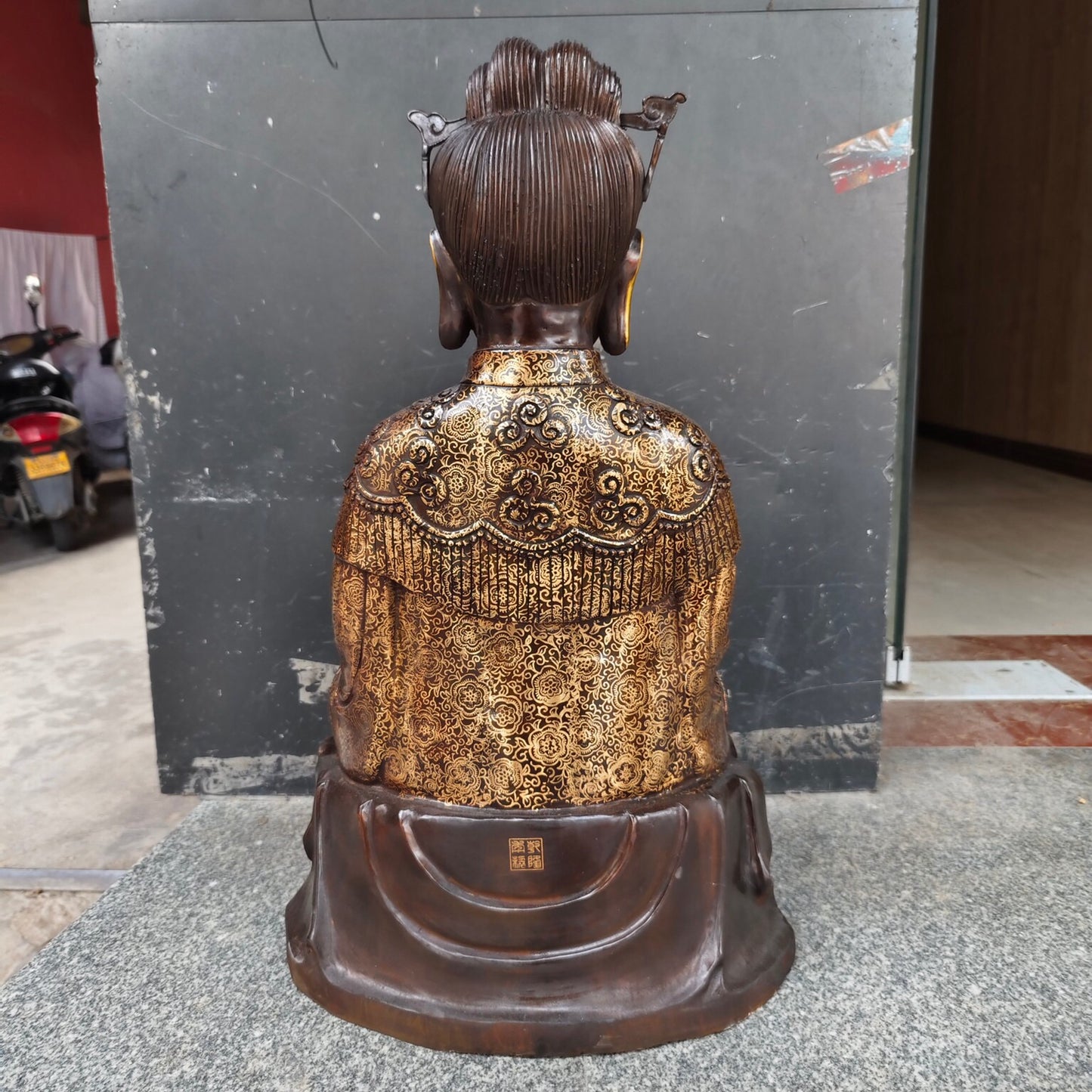 Chinese antique pure copper with no birth mother