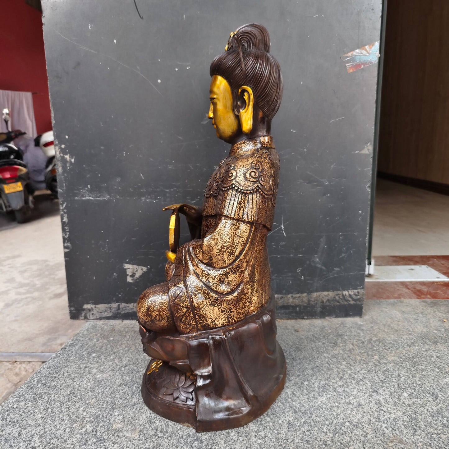 Chinese antique pure copper with no birth mother