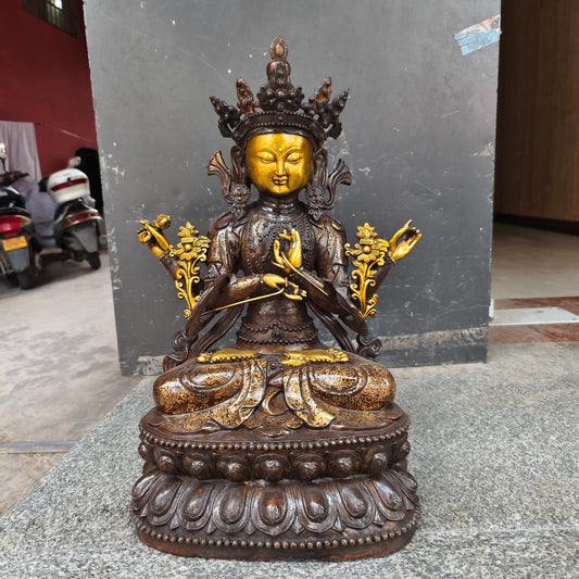 Chinese Antique Pure Copper Tara
