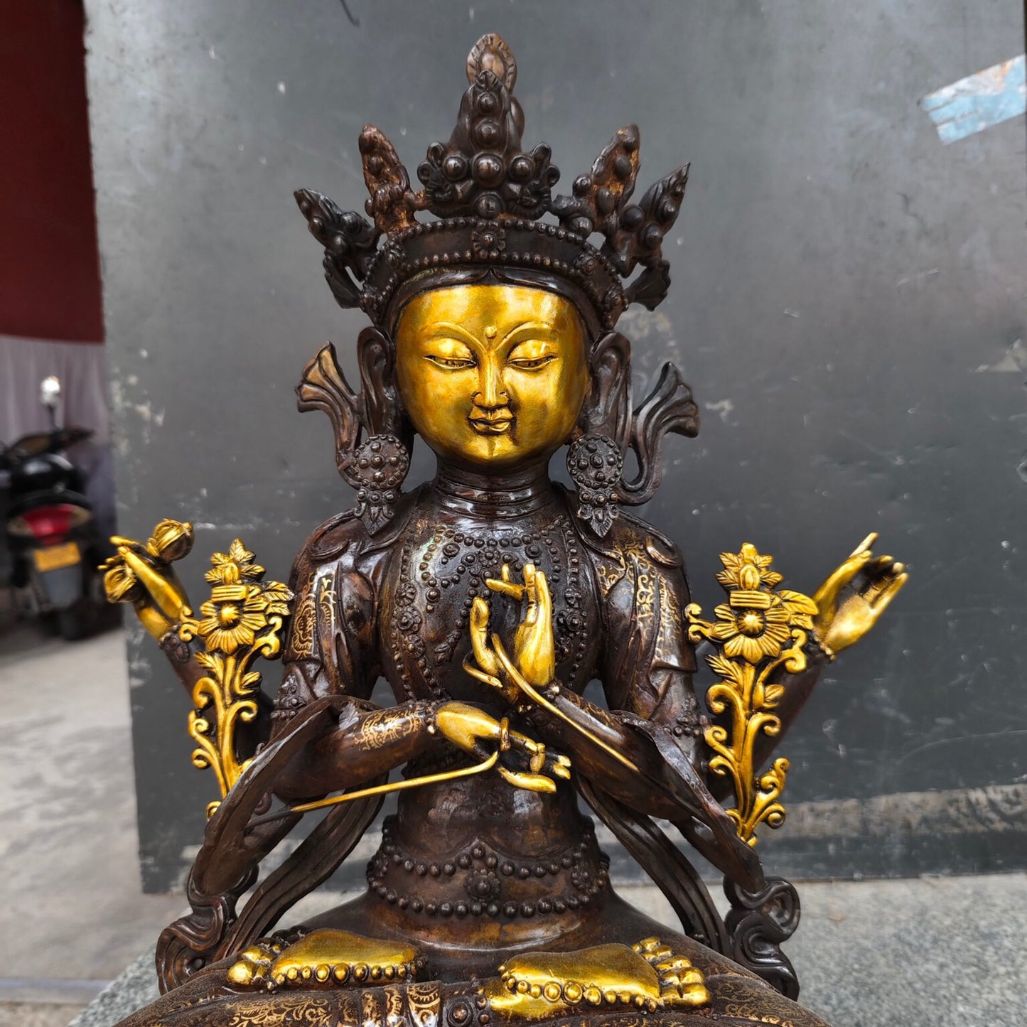 Chinese Antique Pure Copper Tara