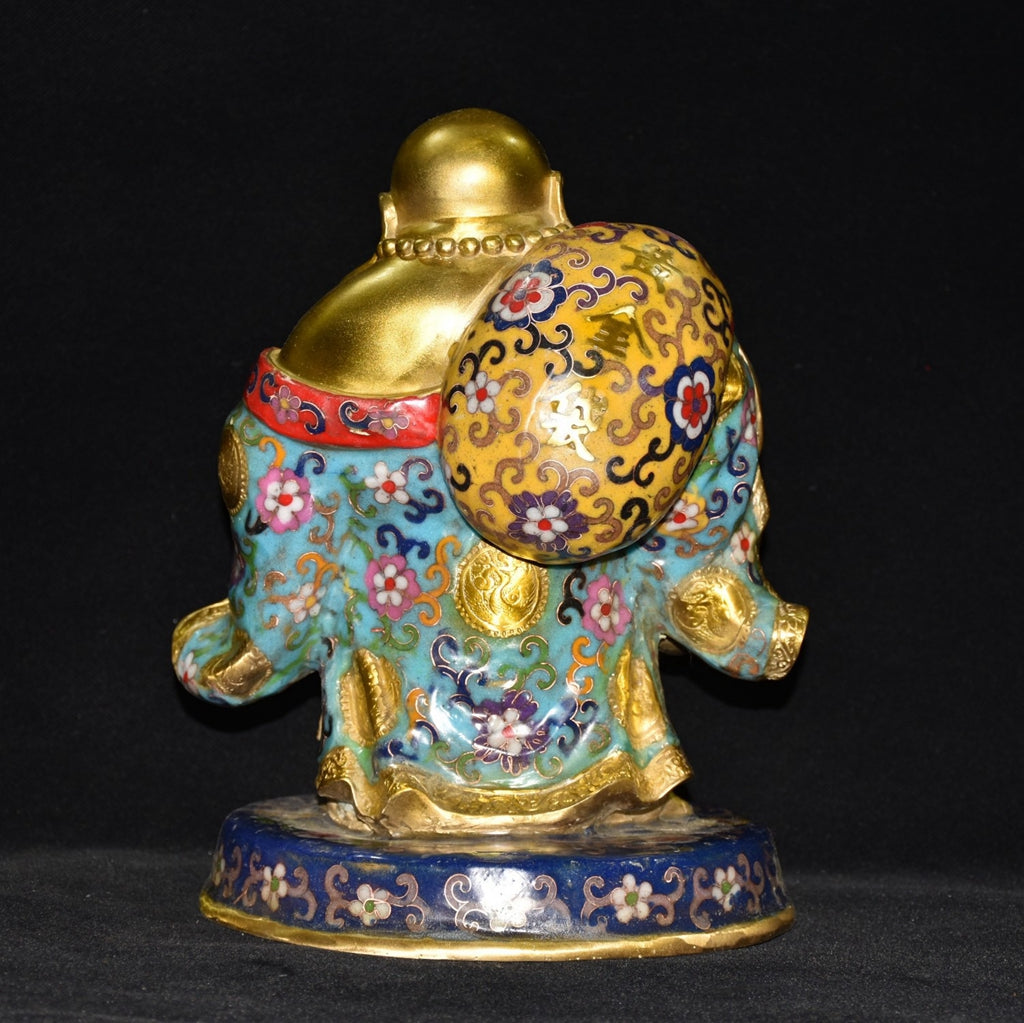 Pure copper cloisonne Maitreya Buddha ornament