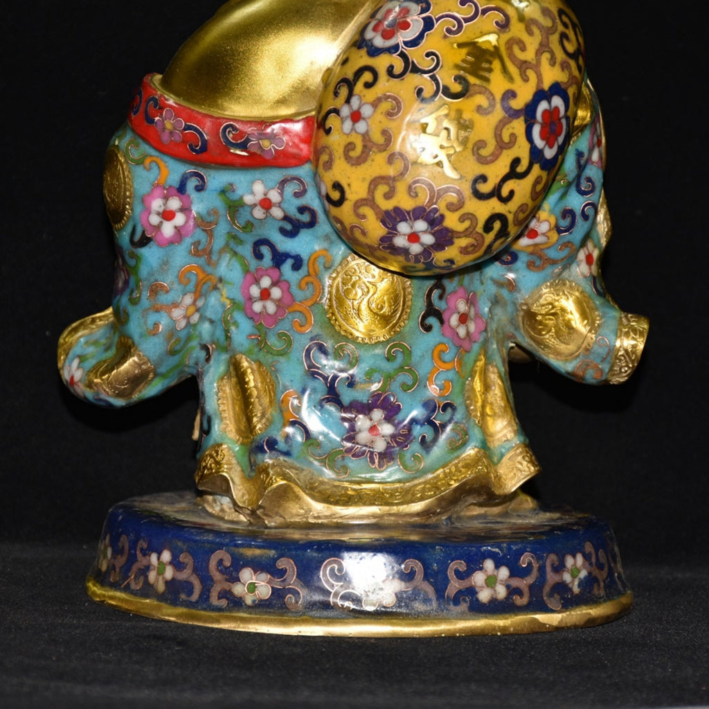 Pure copper cloisonne Maitreya Buddha ornament