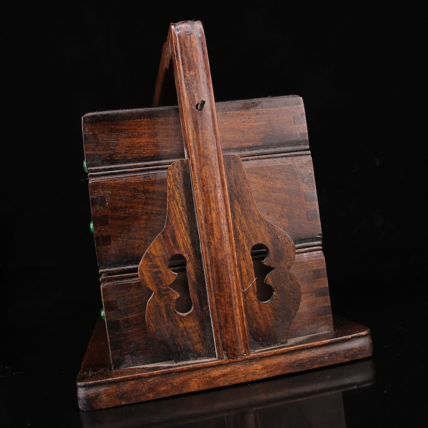 Handmade Handmade Handheld Lunchebox Made of Chinese Antique Pear Wood