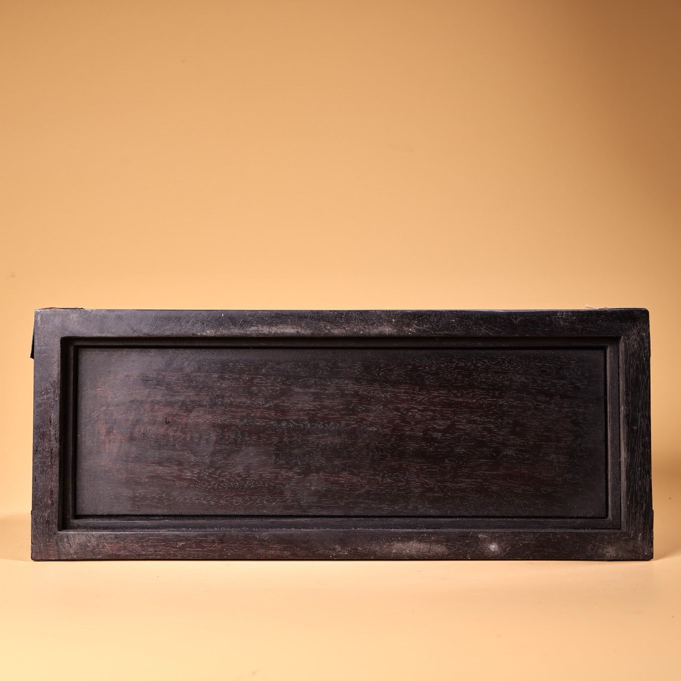 Chinese Antique Old Black Sandalwood High Relief Carved Old Jade Box