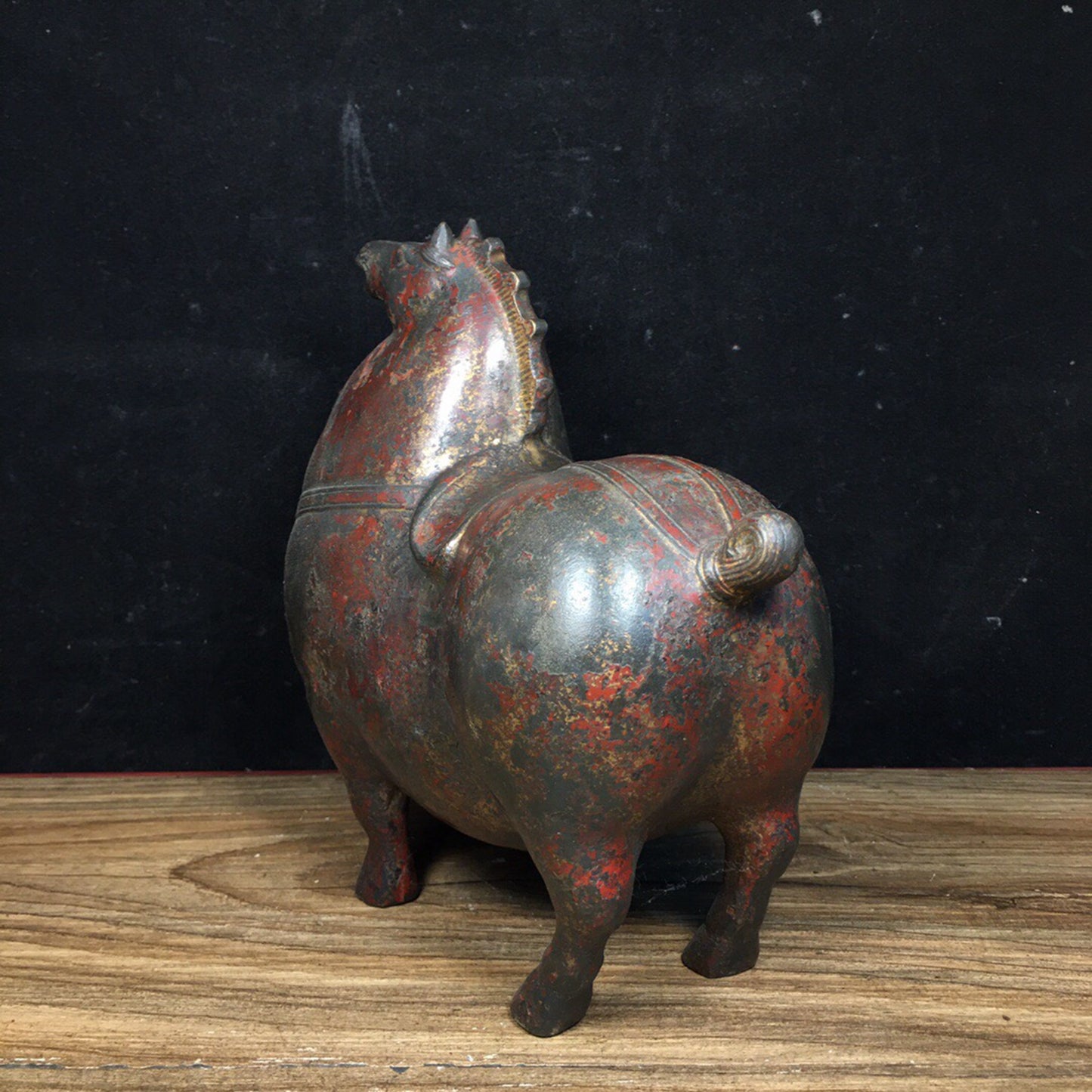 Chinese antique pure copper Tang horse ornament