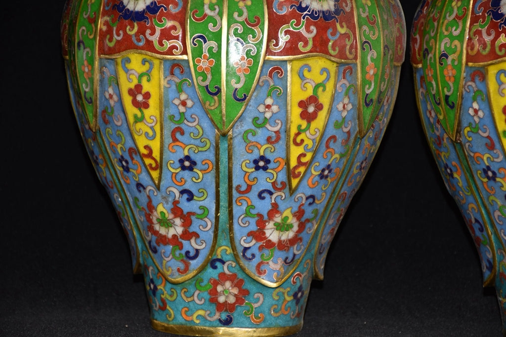 Pure copper cloisonn é vase ornament