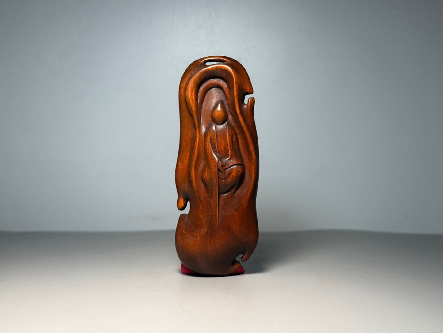 Chinese antique boxwood carving of the formless Guanyin