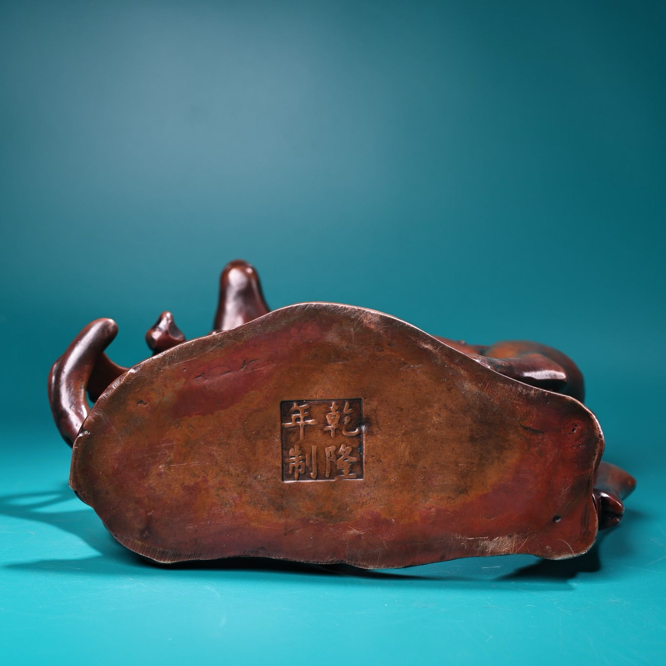 Chinese antique pure copper high relief carved Fu Lu Shou Lu ornaments