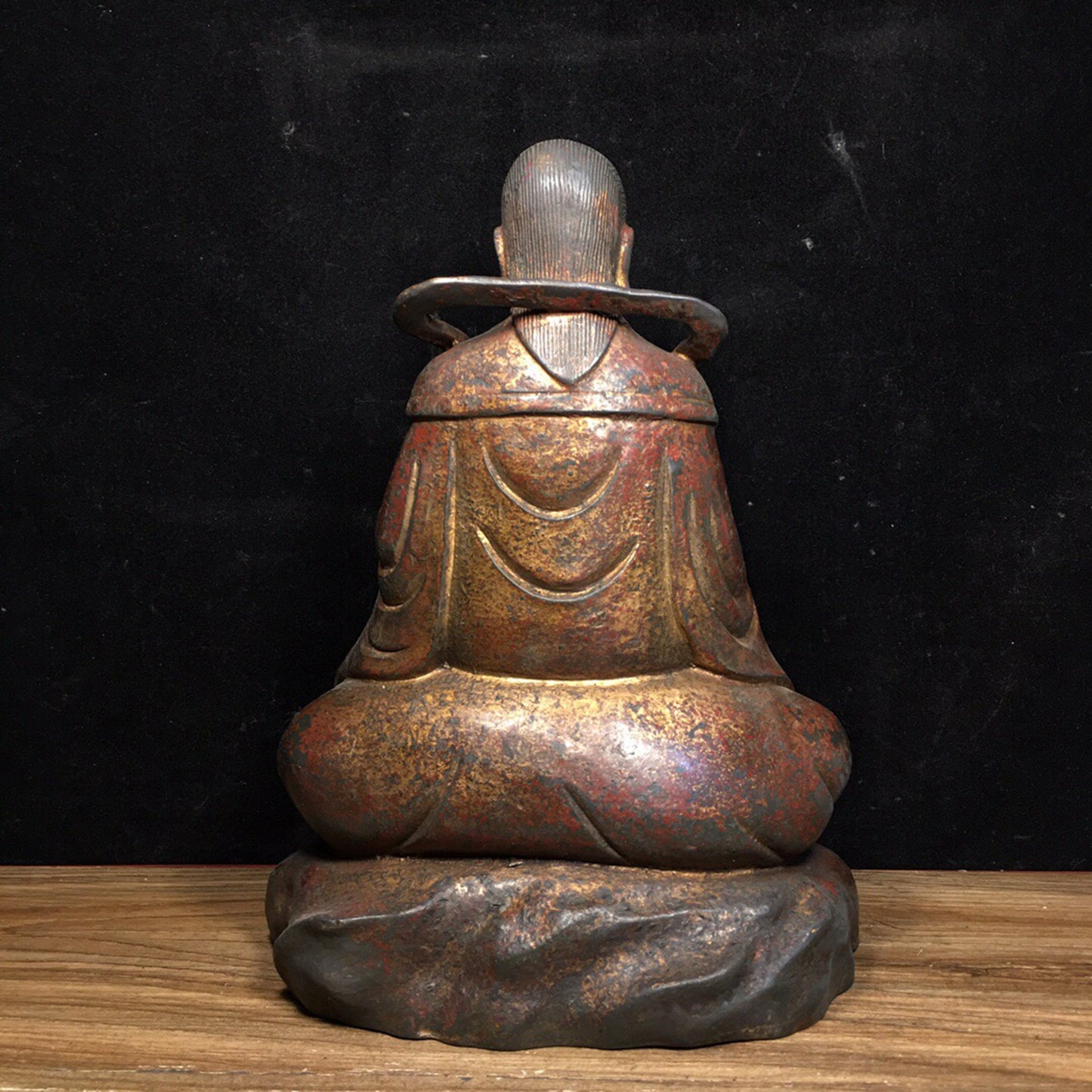 Chinese antique pure copper Zhenwu Emperor ornament