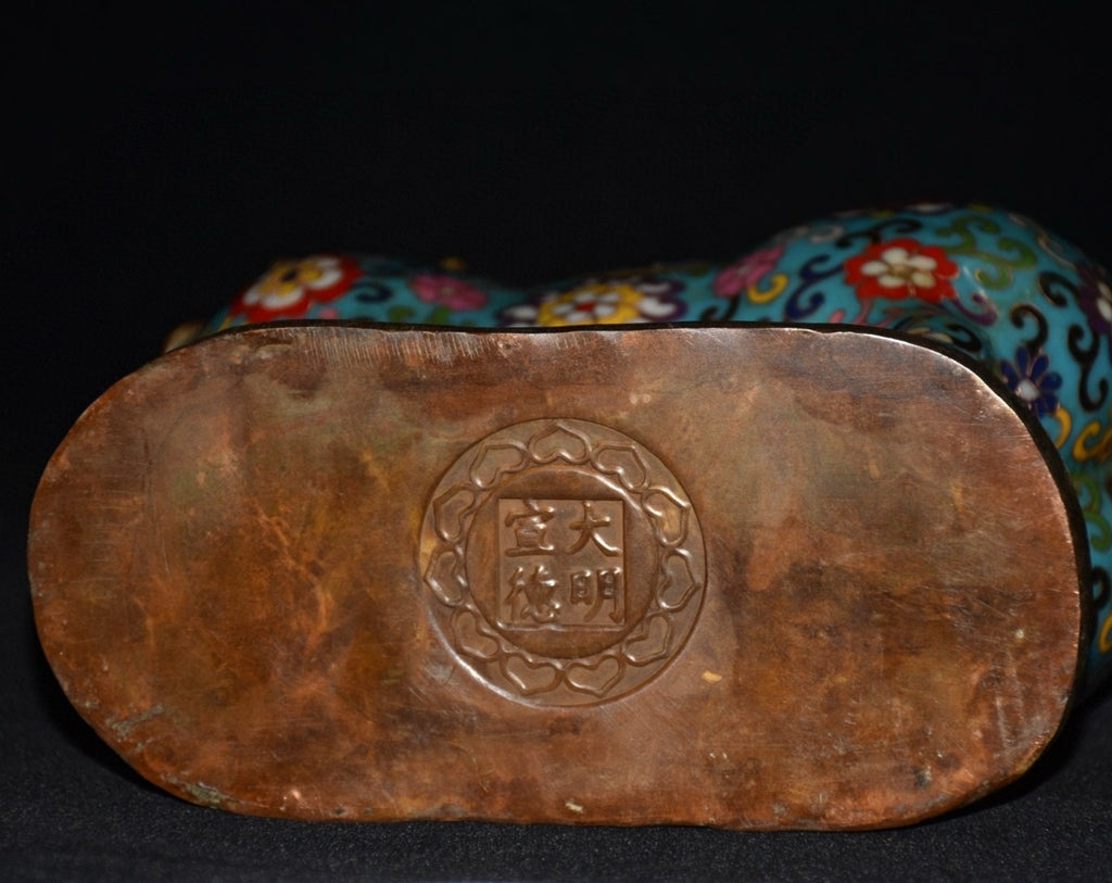 Pure copper cloisonn é Tang horse ornaments