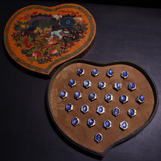 A box of Chinese antique rings