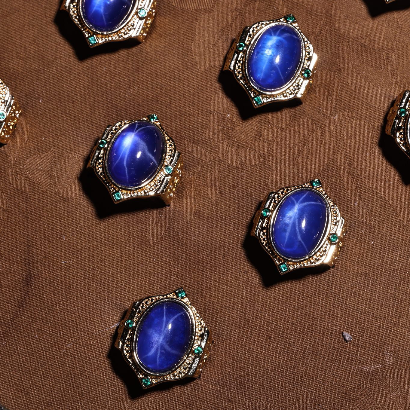 A box of Chinese antique rings