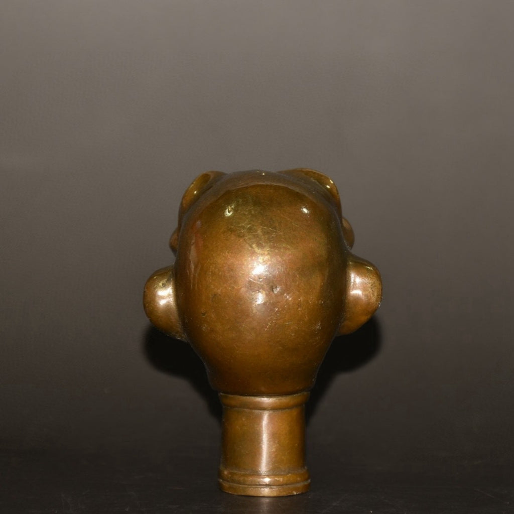 Pure copper Luohanfo crutch head ornaments