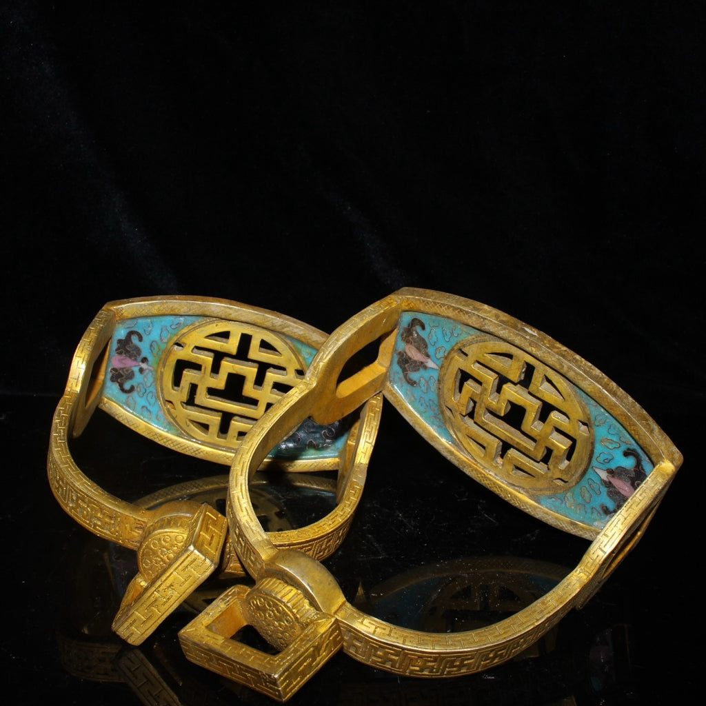 Pure copper cloisonn é riding accessories