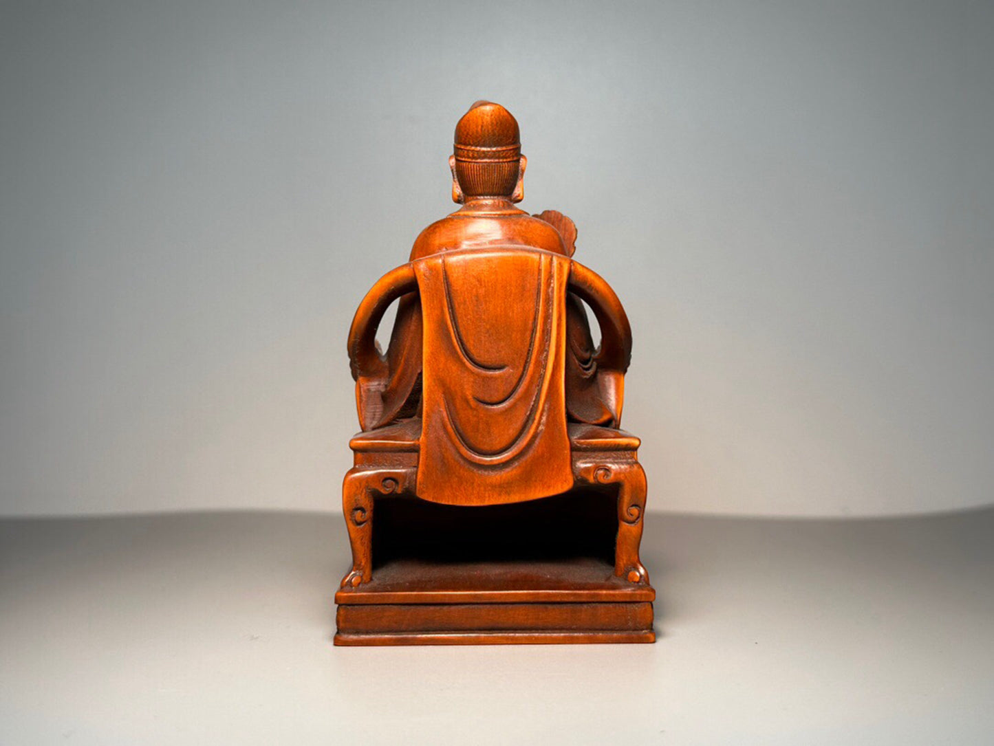 Chinese antique boxwood carving of Jigong Living Buddha