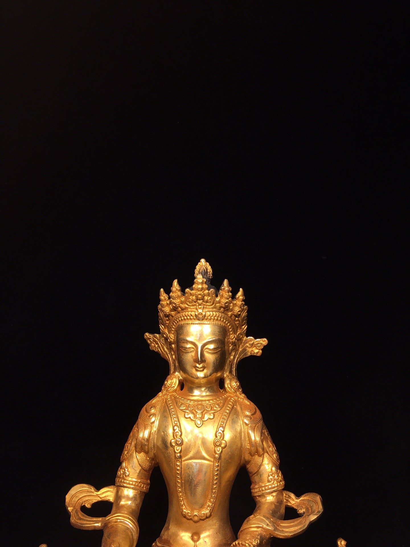 Chinese antique pure copper statue of Tara Bodhisattva