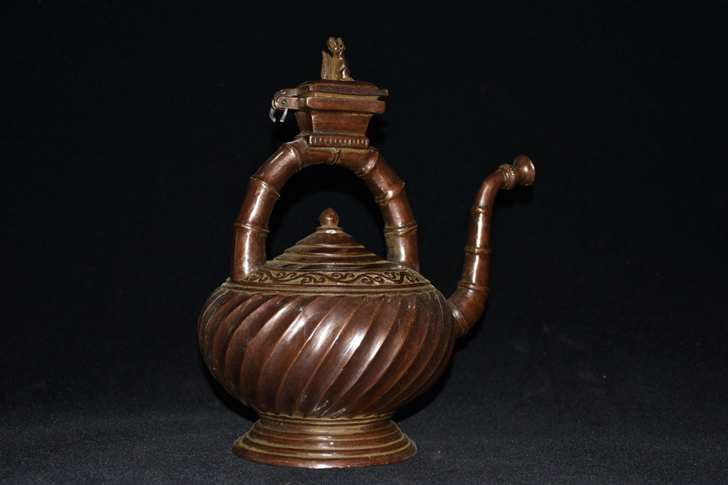 Pure copper imitation purple copper wine pot ornament