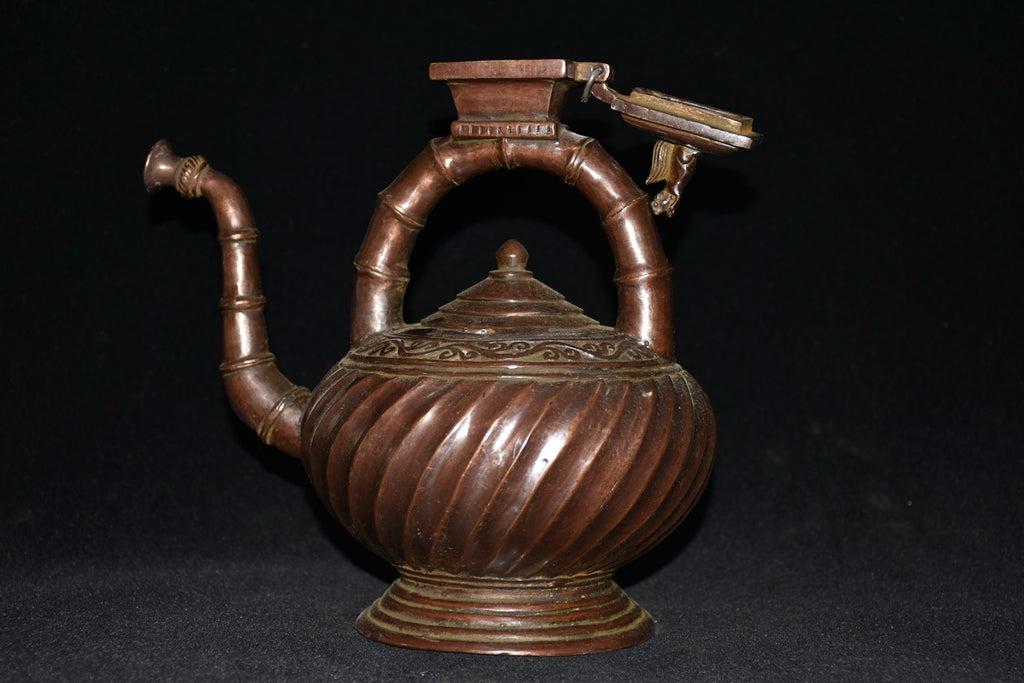 Pure copper imitation purple copper wine pot ornament