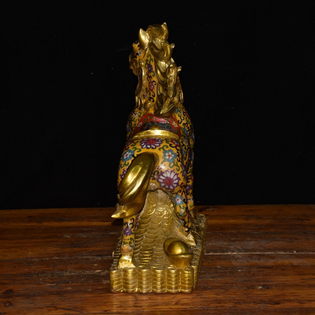 Pure copper cloisonn é galloping horse ornament