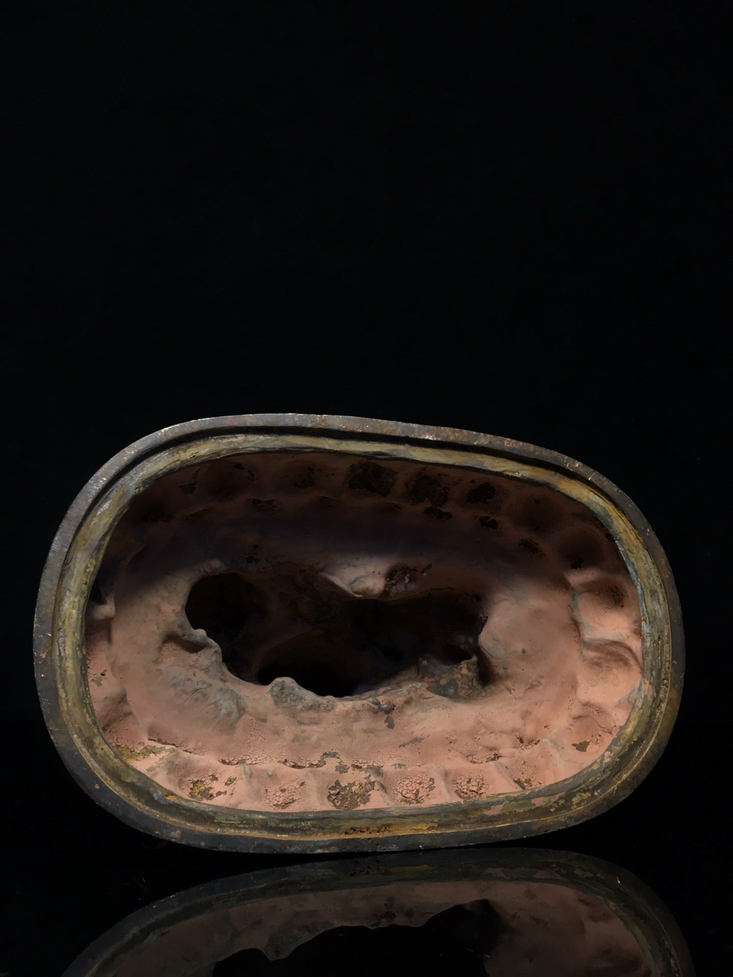 Chinese Antique Pure Copper Treasure Heavenly King Buddha Statue