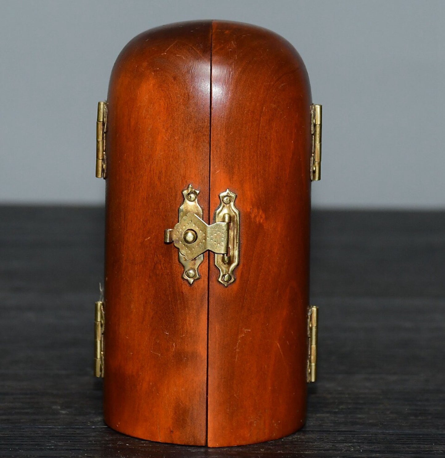 Chinese Antique Huangyangmu Western Three Saints Three Open Box Decoration