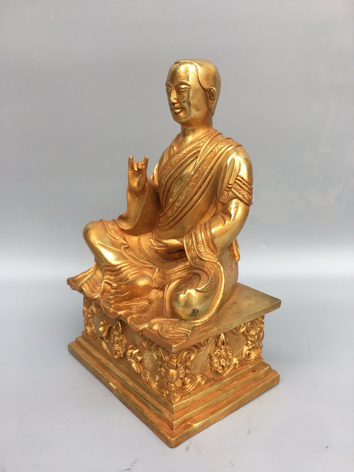 Chinese antique pure copper Buddha statue