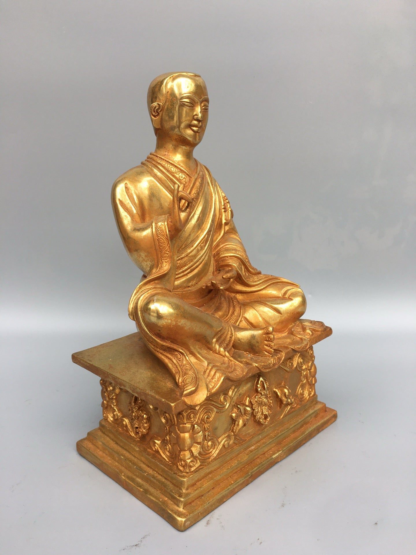 Chinese antique pure copper Buddha statue