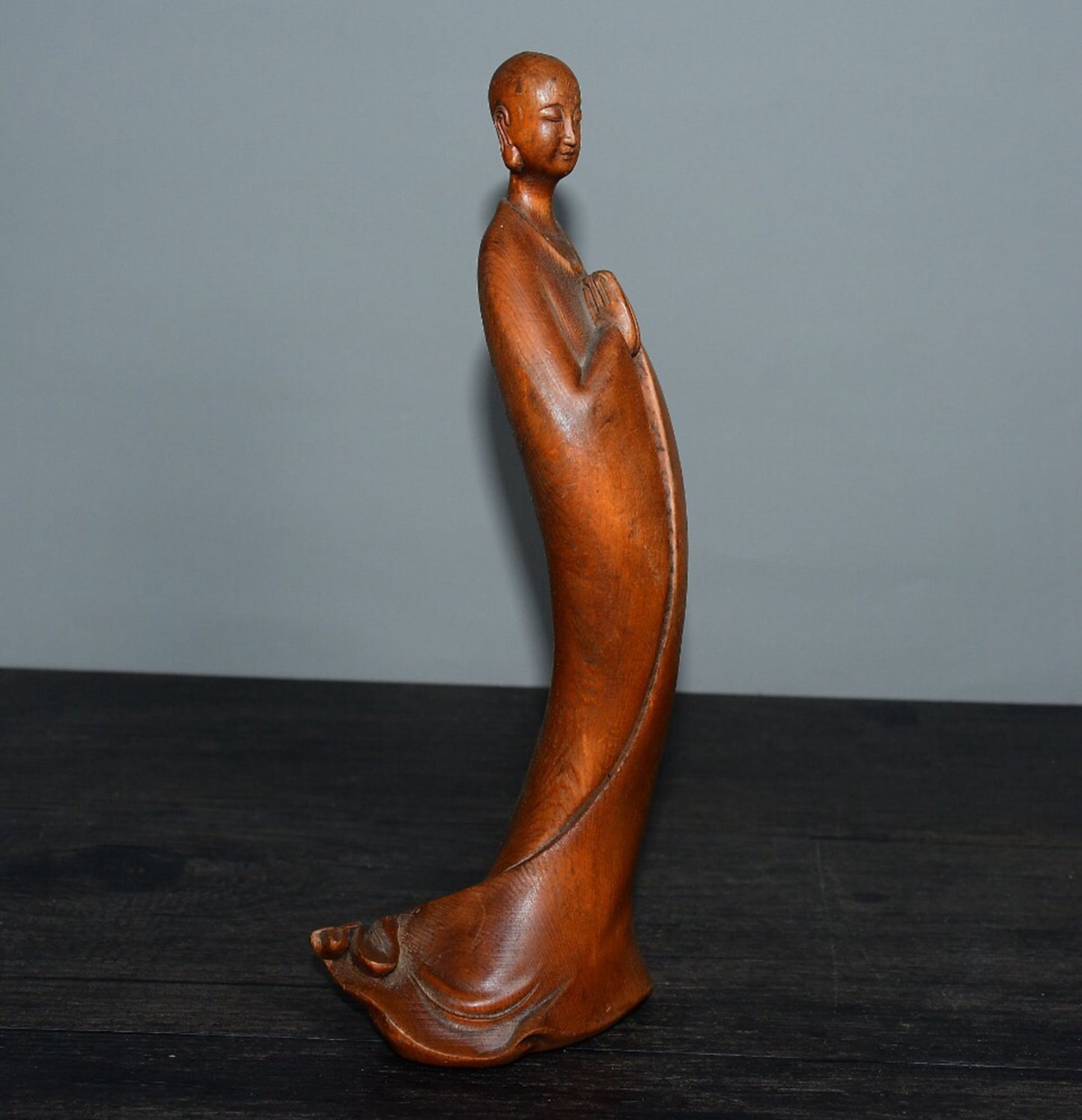 Chinese antique boxwood enlightenment ornaments