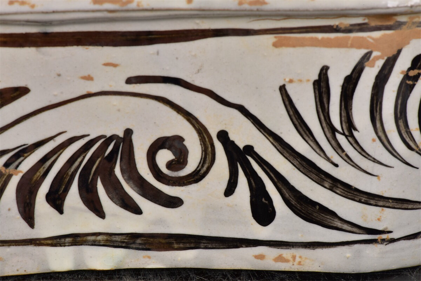 Chinese antique boy patterned porcelain pillow