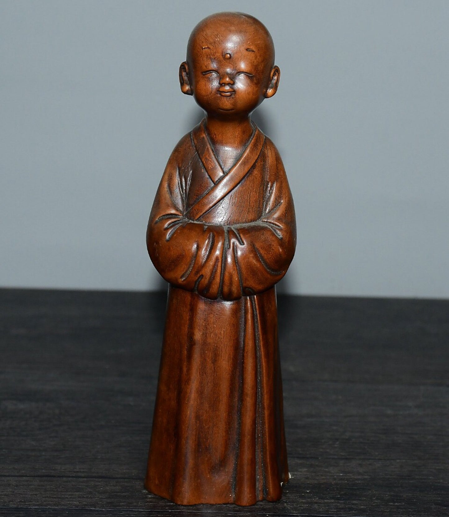 Chinese antique boxwood small monk ornaments