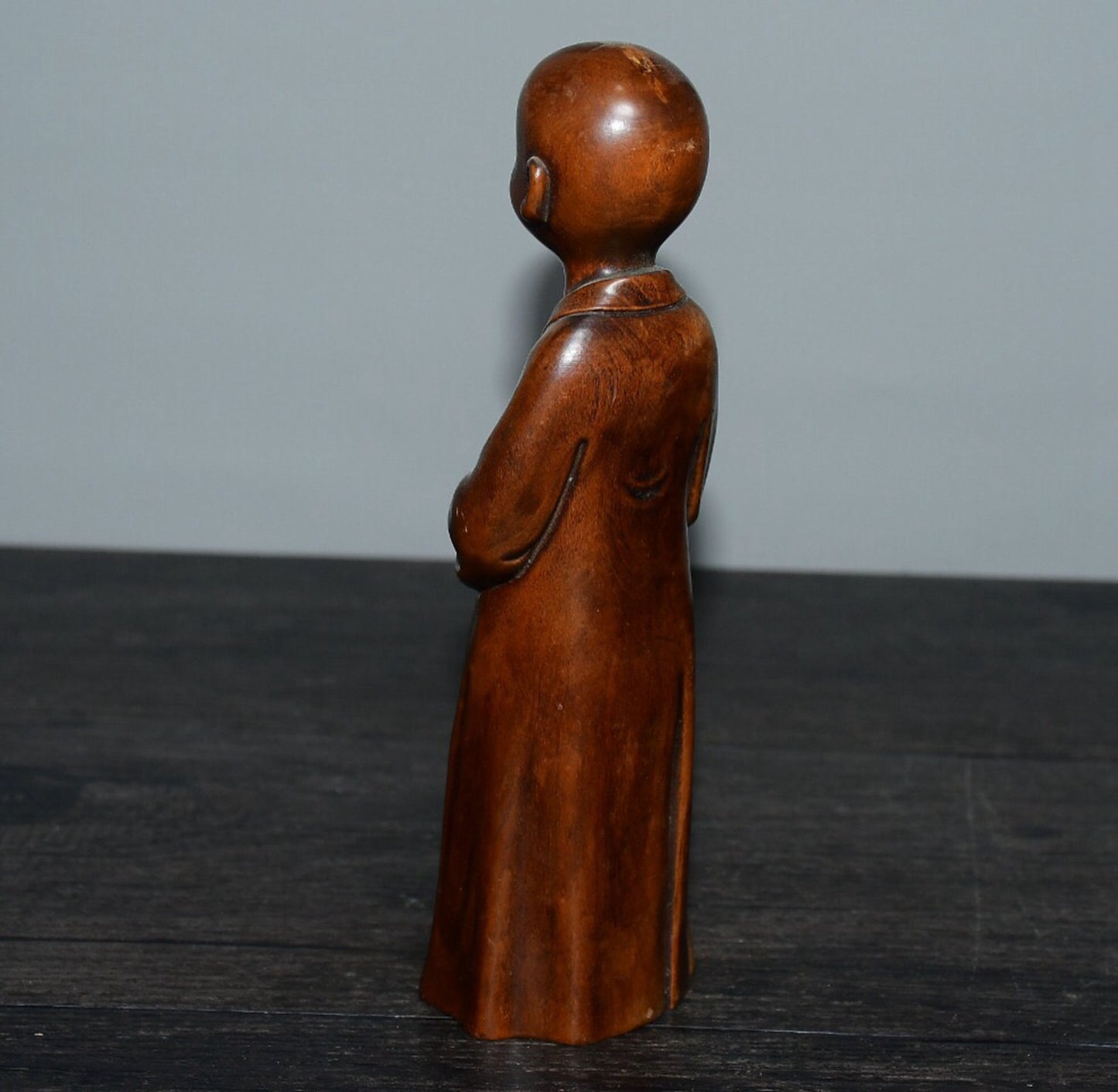 Chinese antique boxwood small monk ornaments