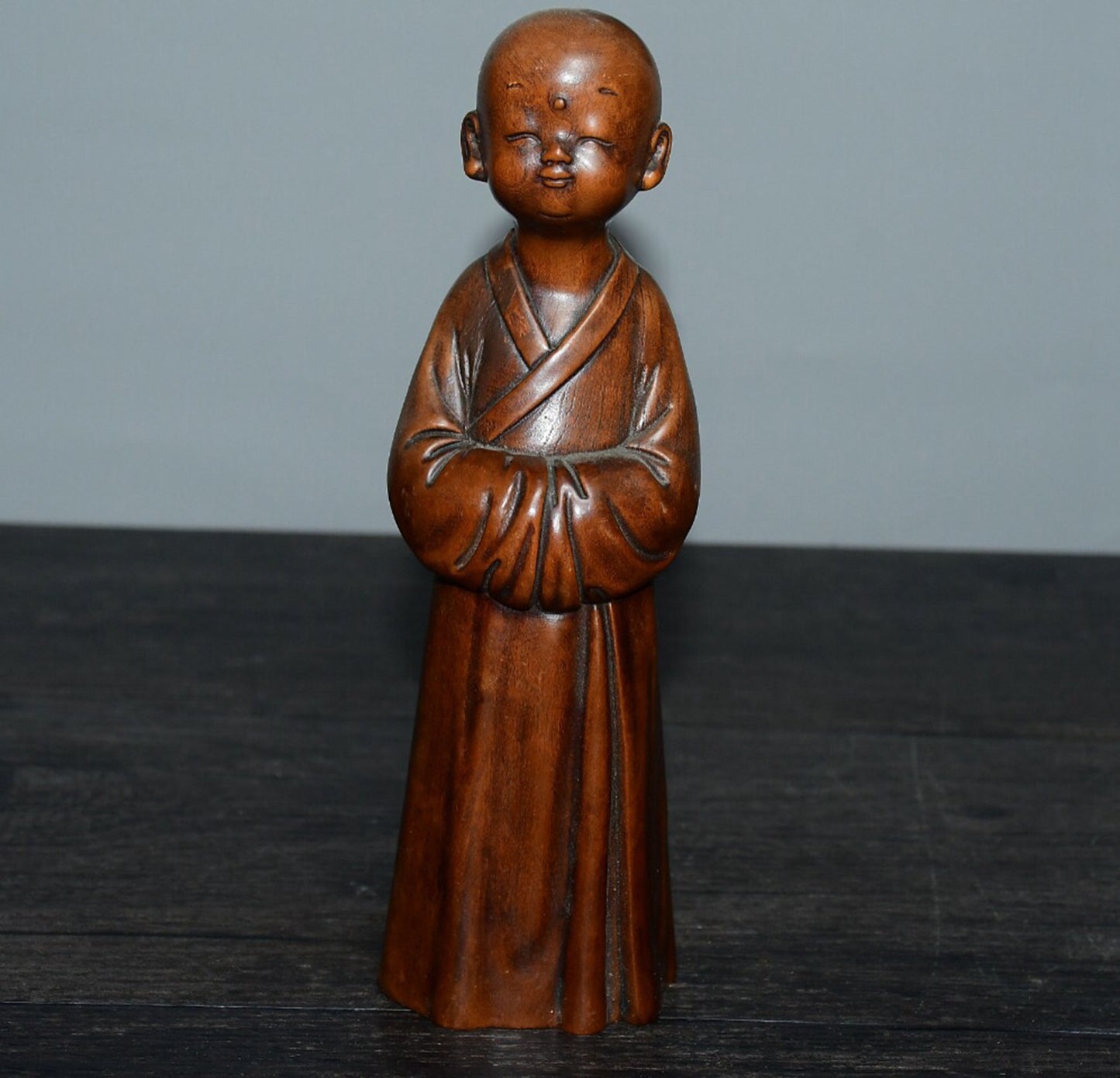 Chinese antique boxwood small monk ornaments