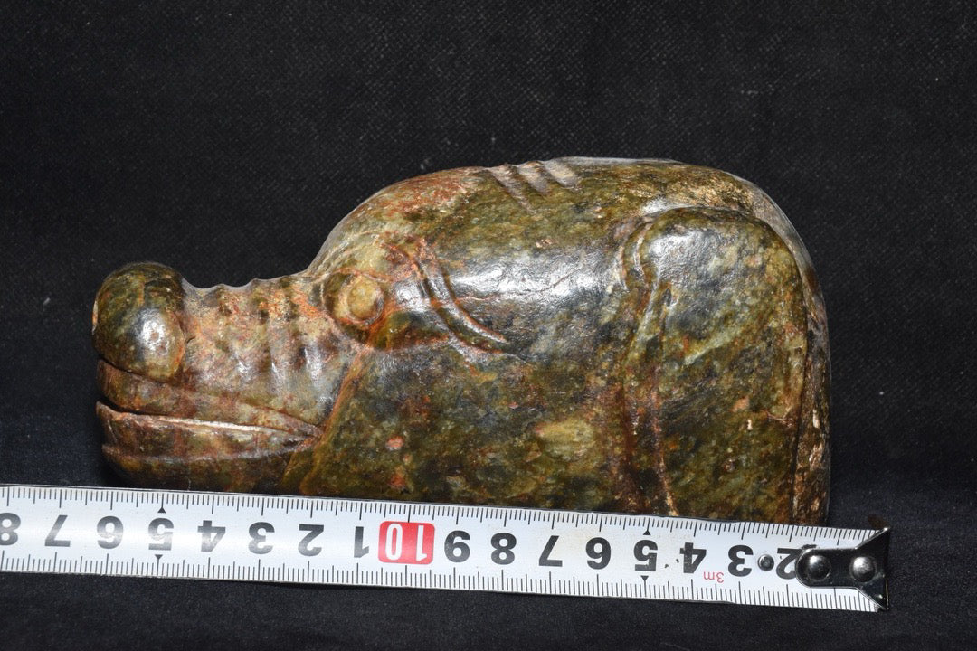 Chinese Antique Old Jade Wealthy Pig