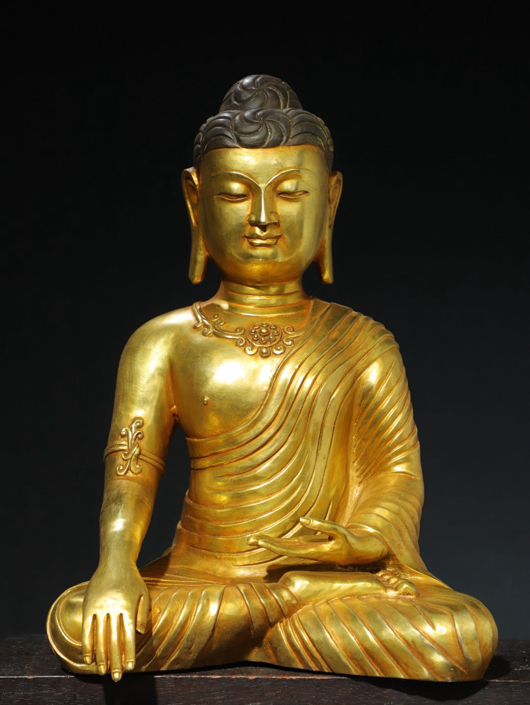 Chinese antique pure copper statue of Emperor Zhenwu