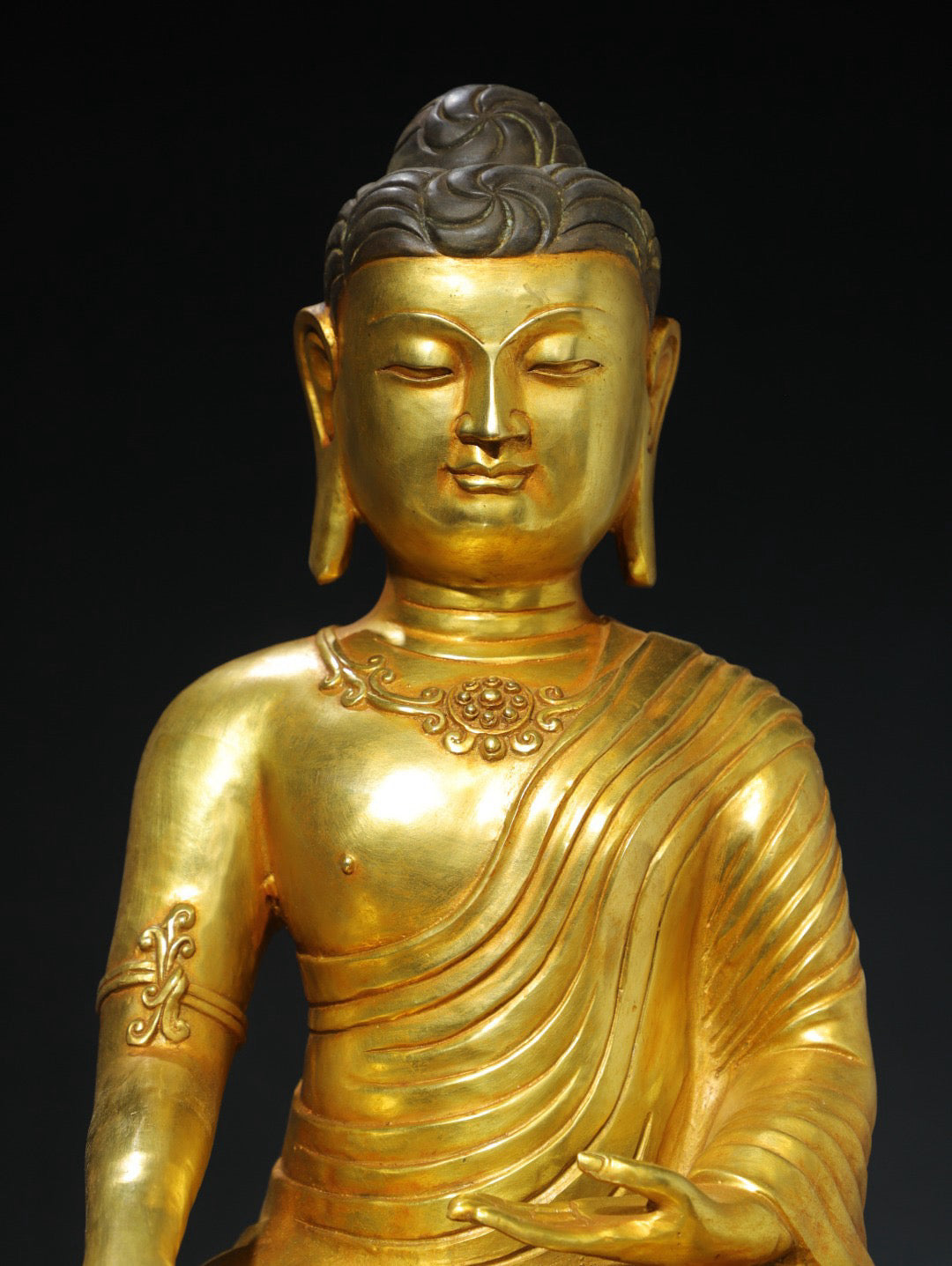 Chinese antique pure copper statue of Emperor Zhenwu