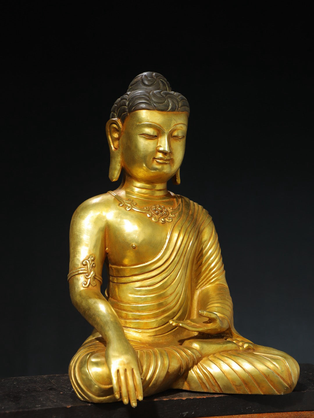 Chinese antique pure copper statue of Emperor Zhenwu