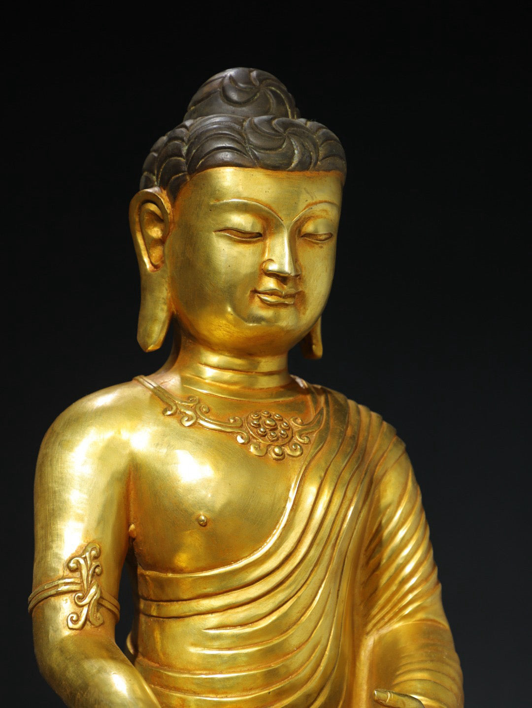 Chinese antique pure copper statue of Emperor Zhenwu