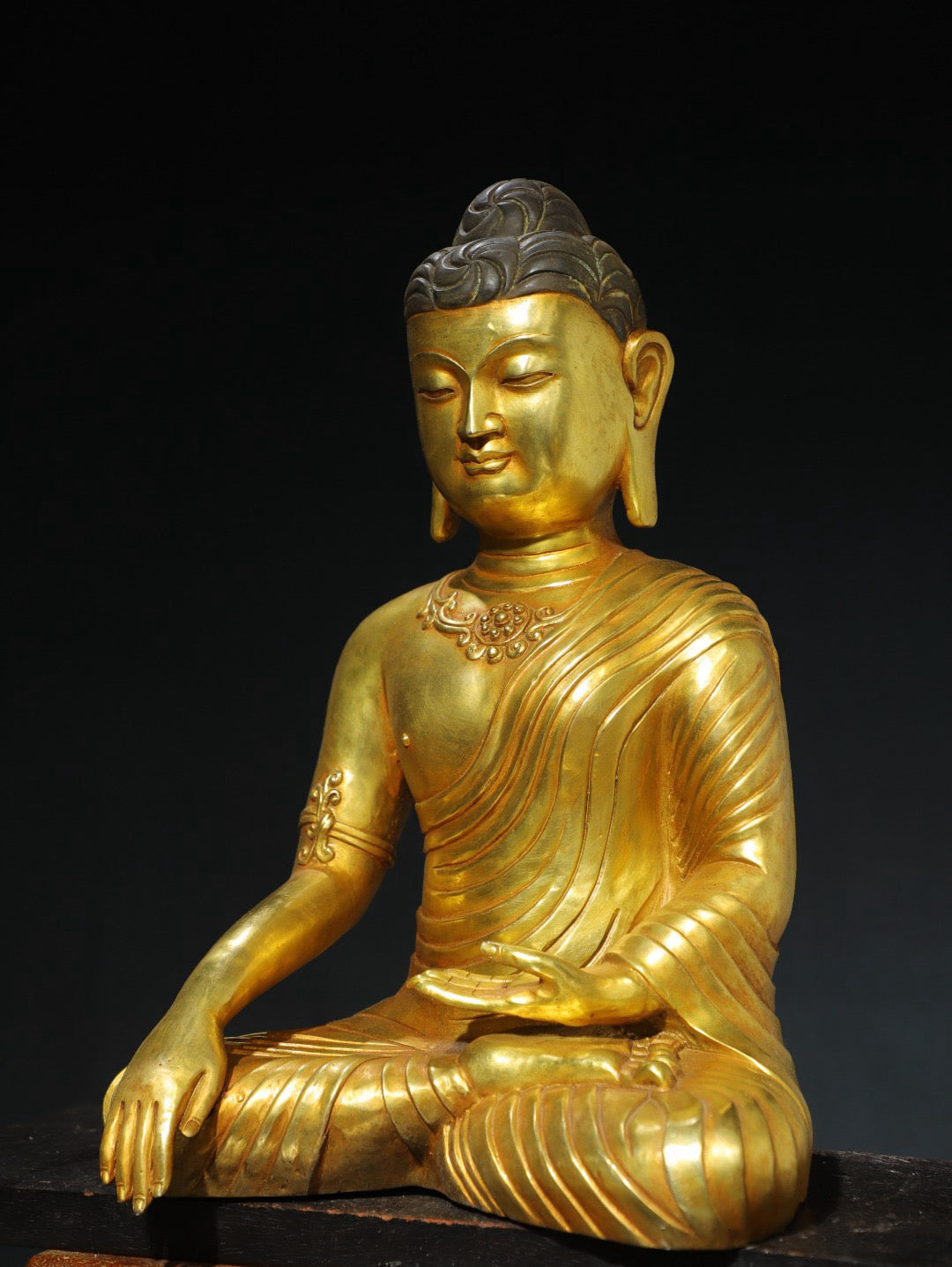 Chinese antique pure copper statue of Emperor Zhenwu