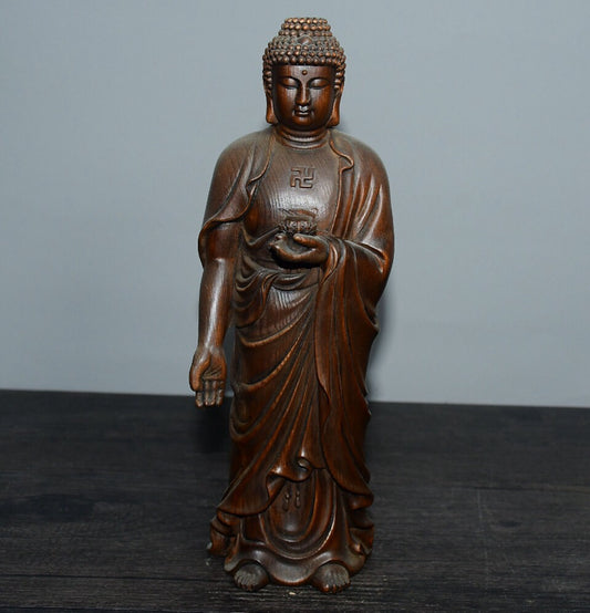Chinese antique boxwood Buddha ornaments
