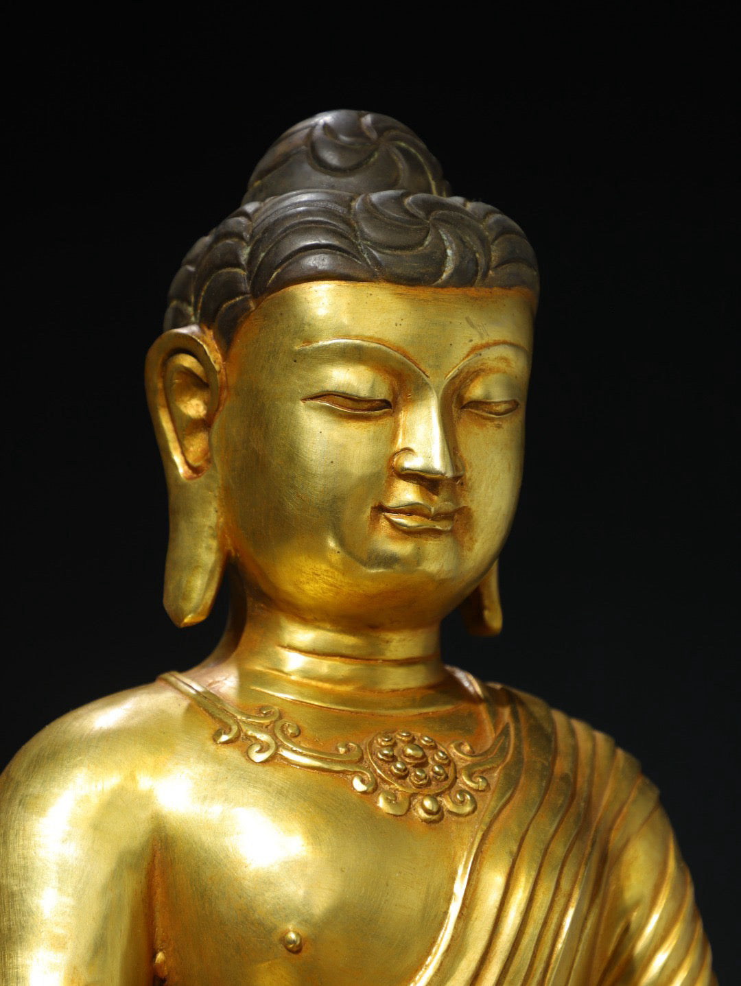 Chinese antique pure copper statue of Emperor Zhenwu