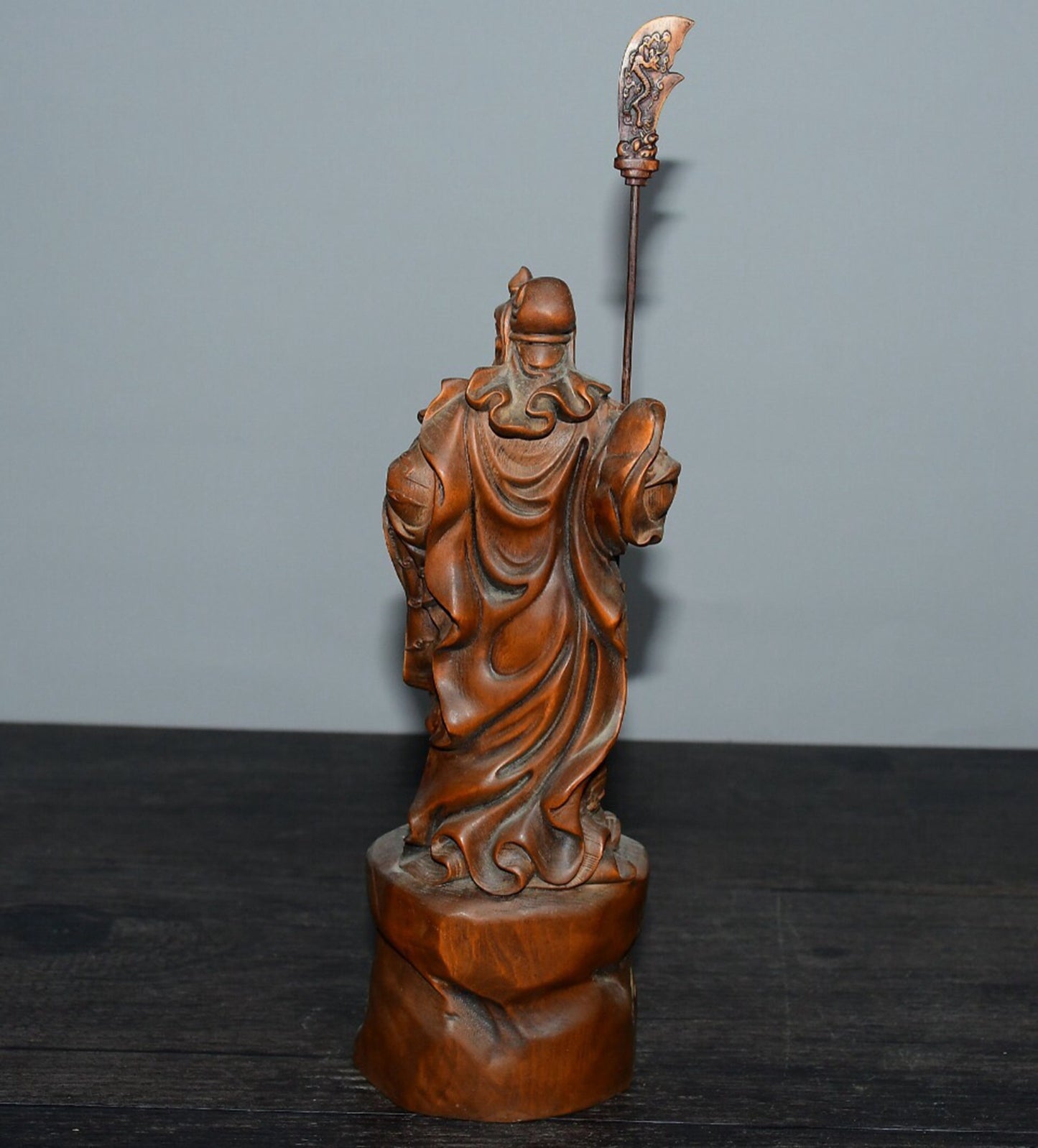 Chinese antique boxwood Guan Gong ornaments