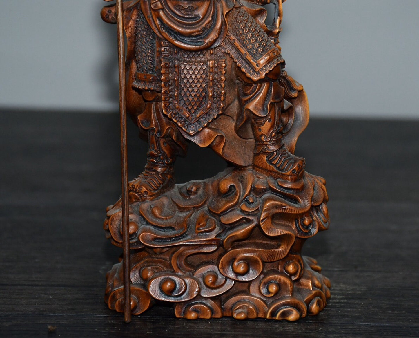 Chinese antique boxwood Guan Gong ornaments