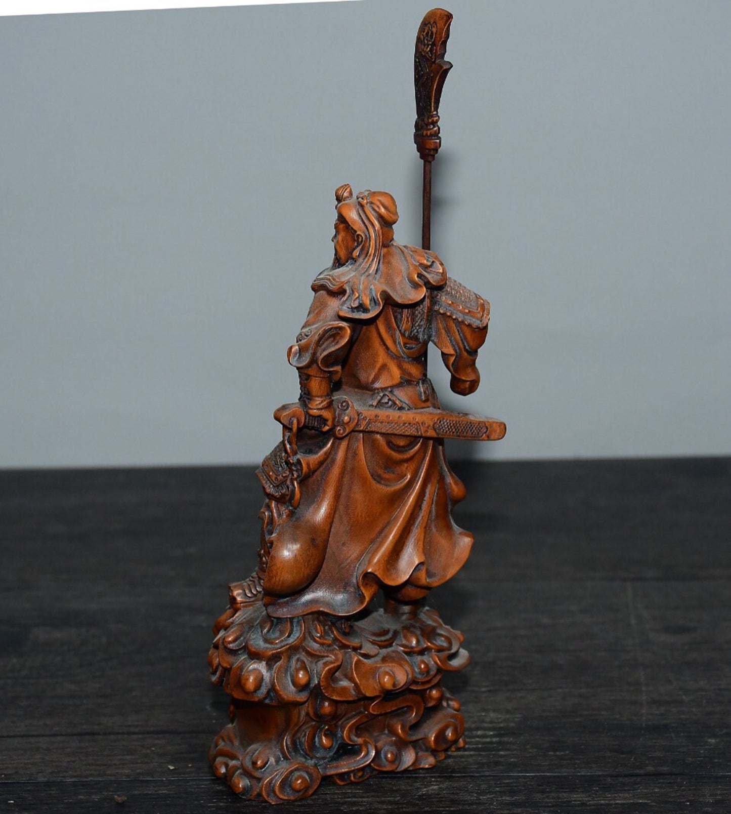 Chinese antique boxwood Guan Gong ornaments