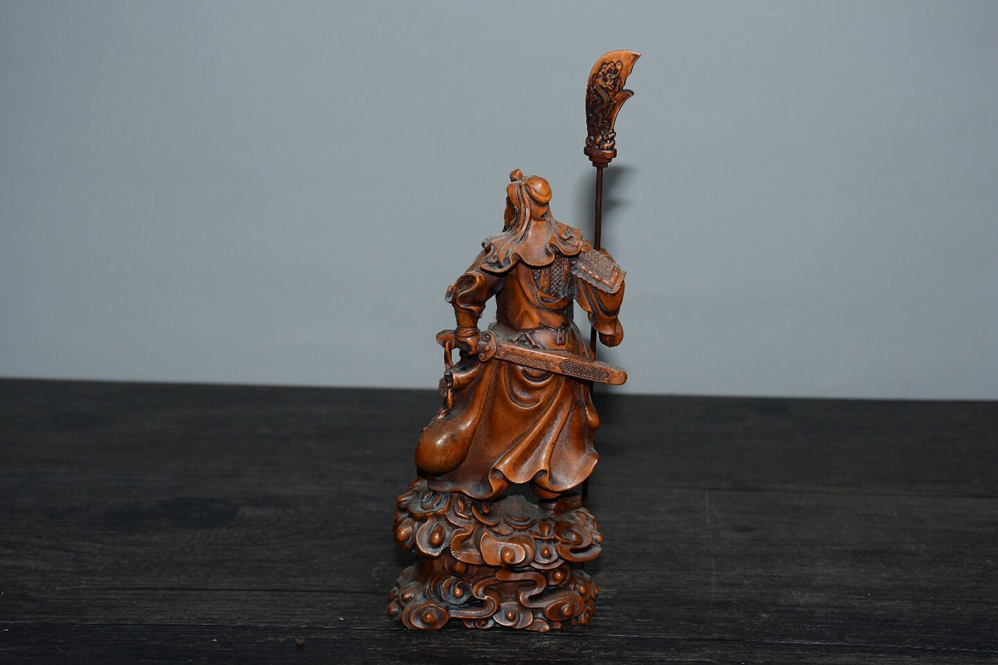 Chinese antique boxwood Guan Gong ornaments