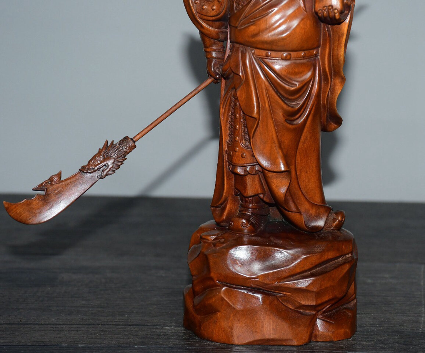 Chinese antique boxwood Guan Gong ornaments