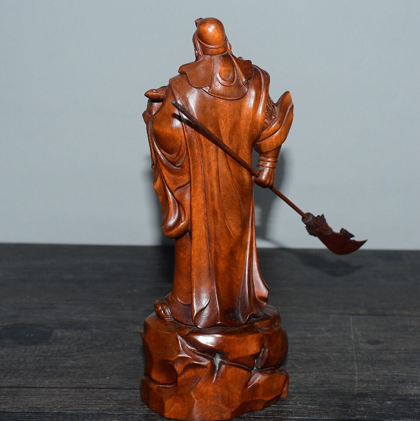 Chinese antique boxwood Guan Gong ornaments