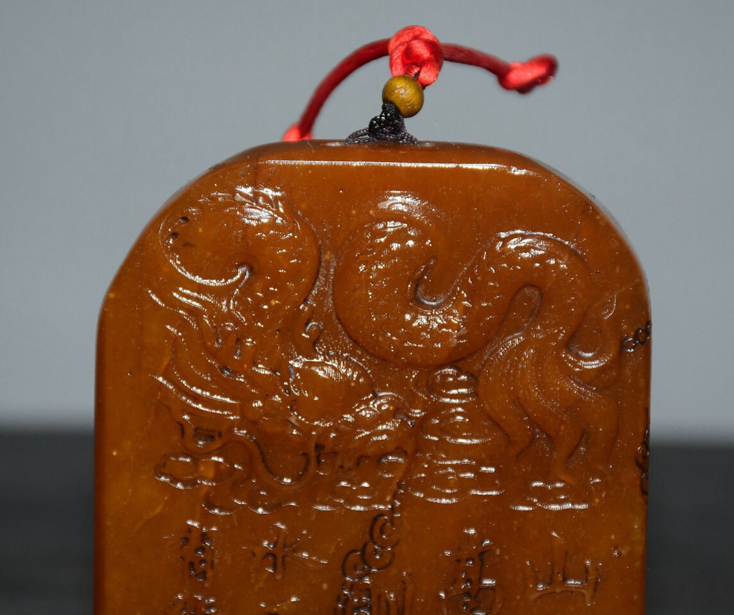 Chinese antique Tian Huang Shou Shan Shilong brand ornaments