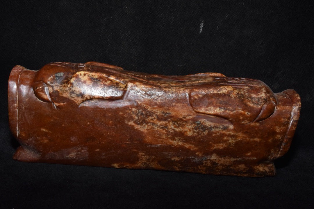 Chinese antique jade pillow