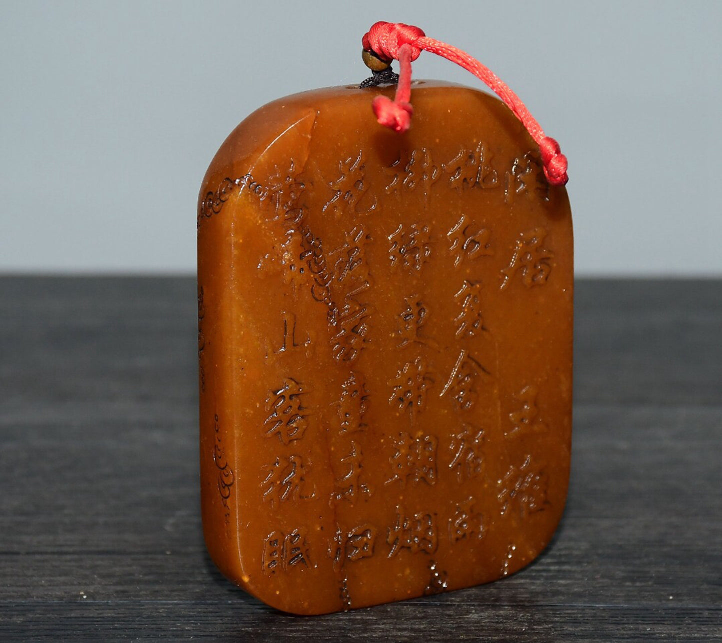 Chinese antique Tian Huang Shou Shan Shilong brand ornaments